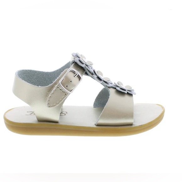 Footmates Eco-Jasmine Soft Gold Size 4 - Picture 3 of 4